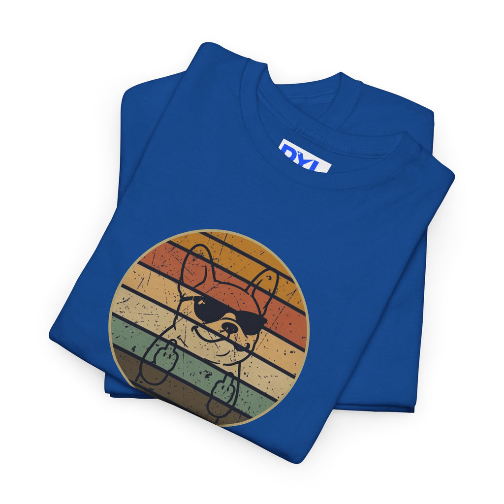 French Bulldog Retro Stripe T-Shirt
