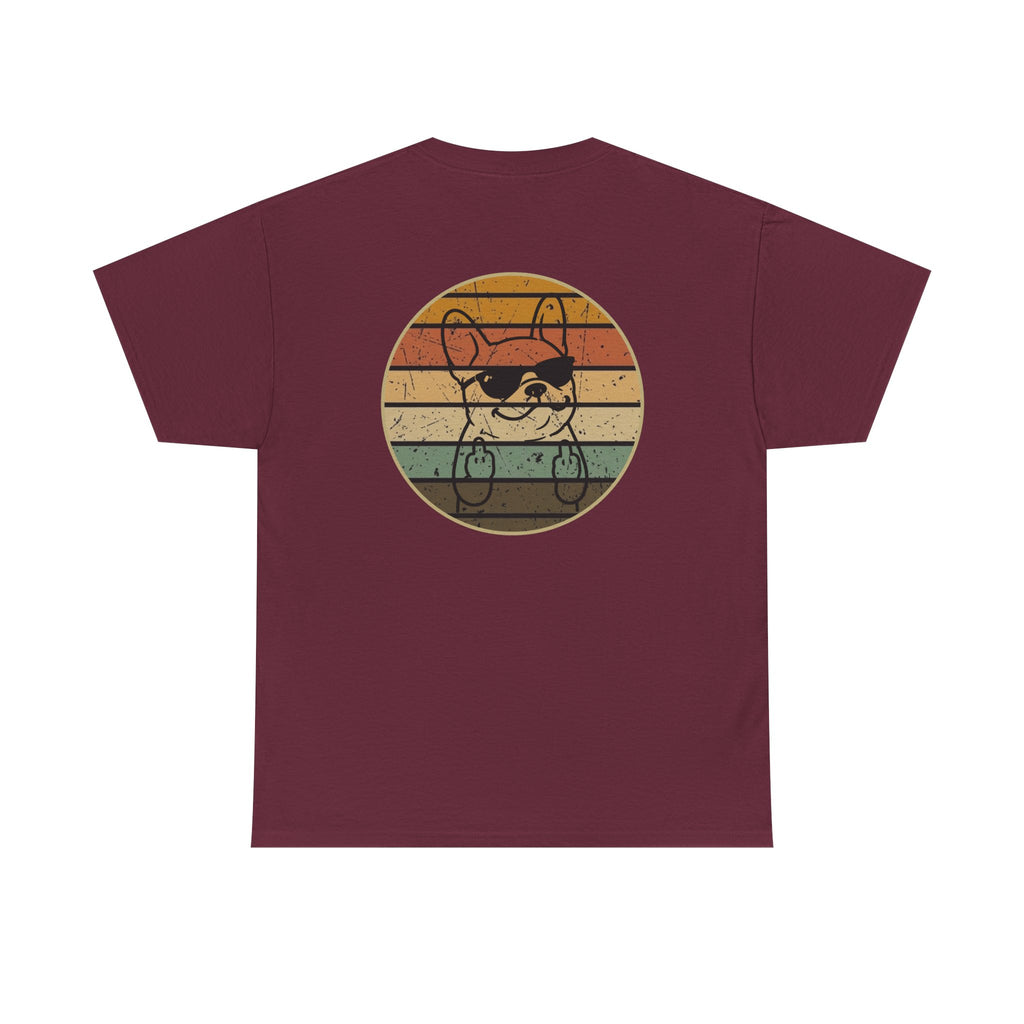 French Bulldog Retro Stripe T-Shirt