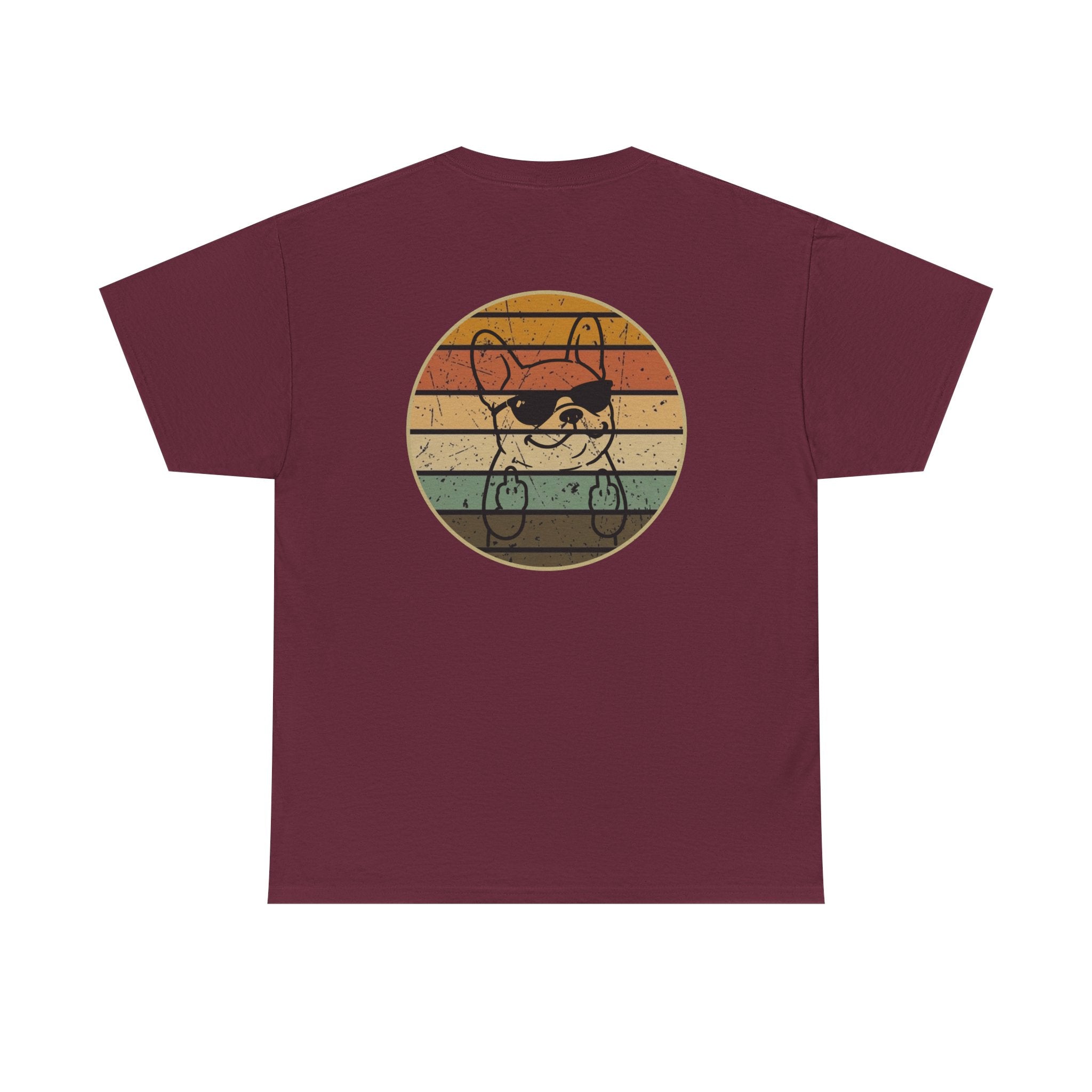 French Bulldog Retro Stripe T-Shirt