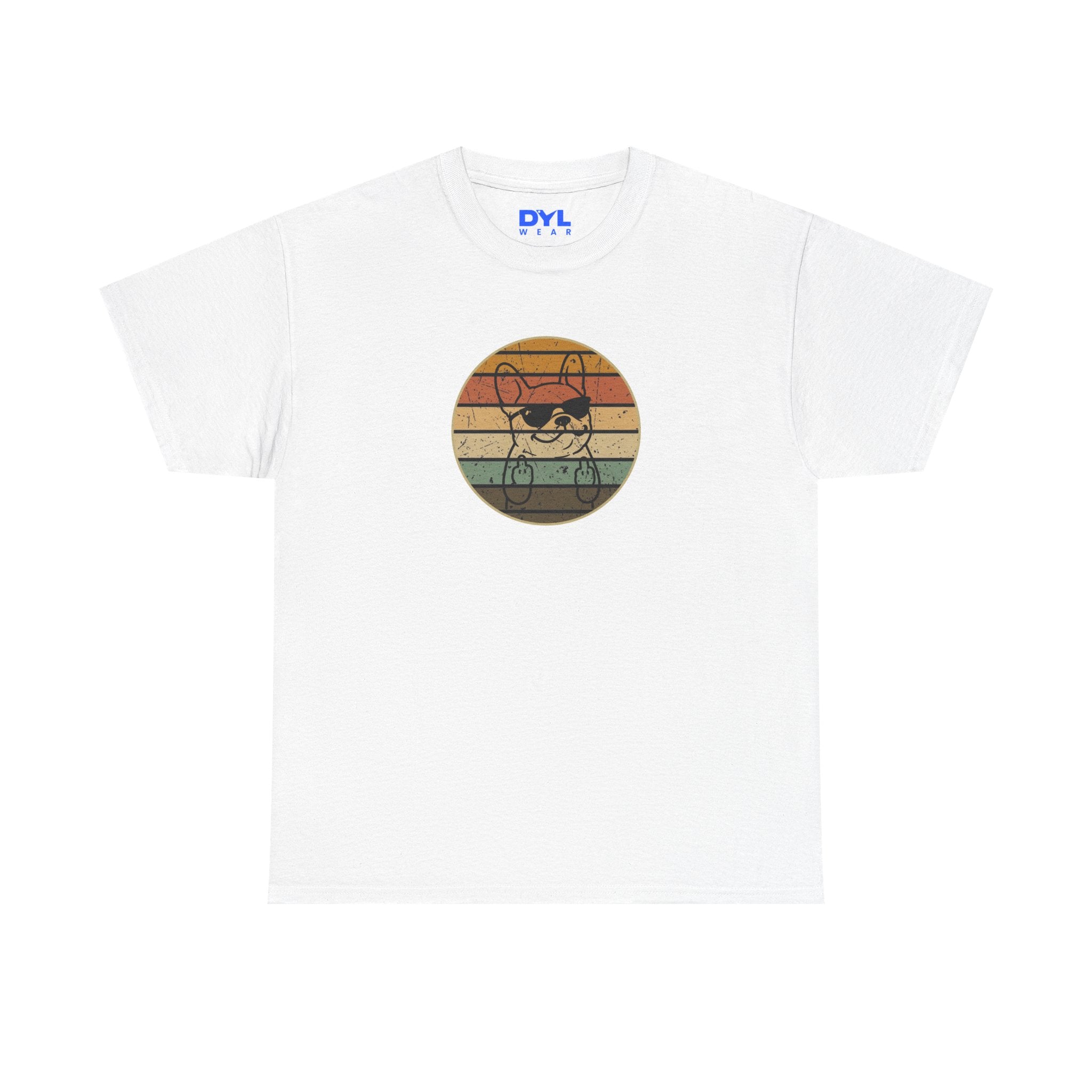 French Bulldog Retro Stripe T-Shirt