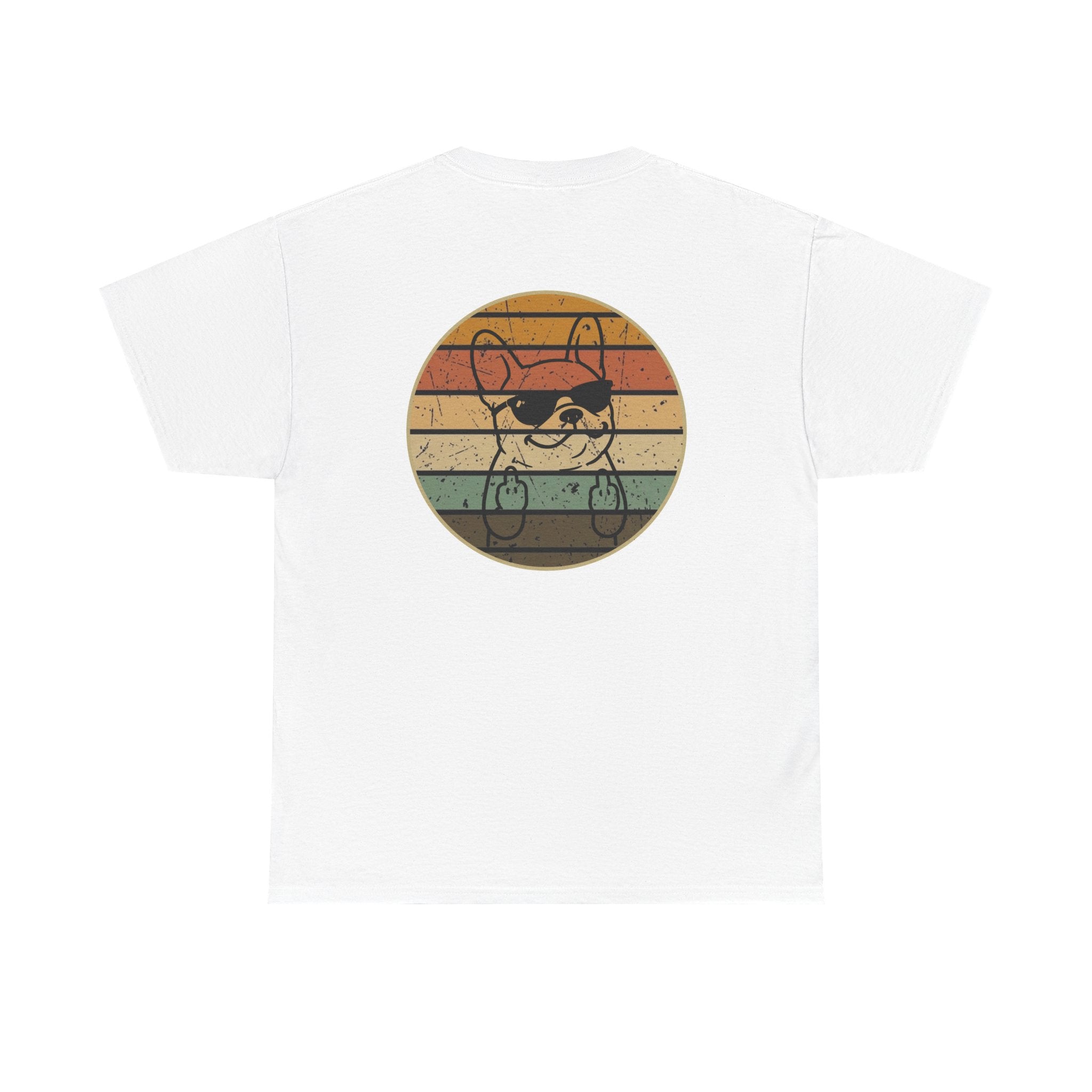 French Bulldog Retro Stripe T-Shirt