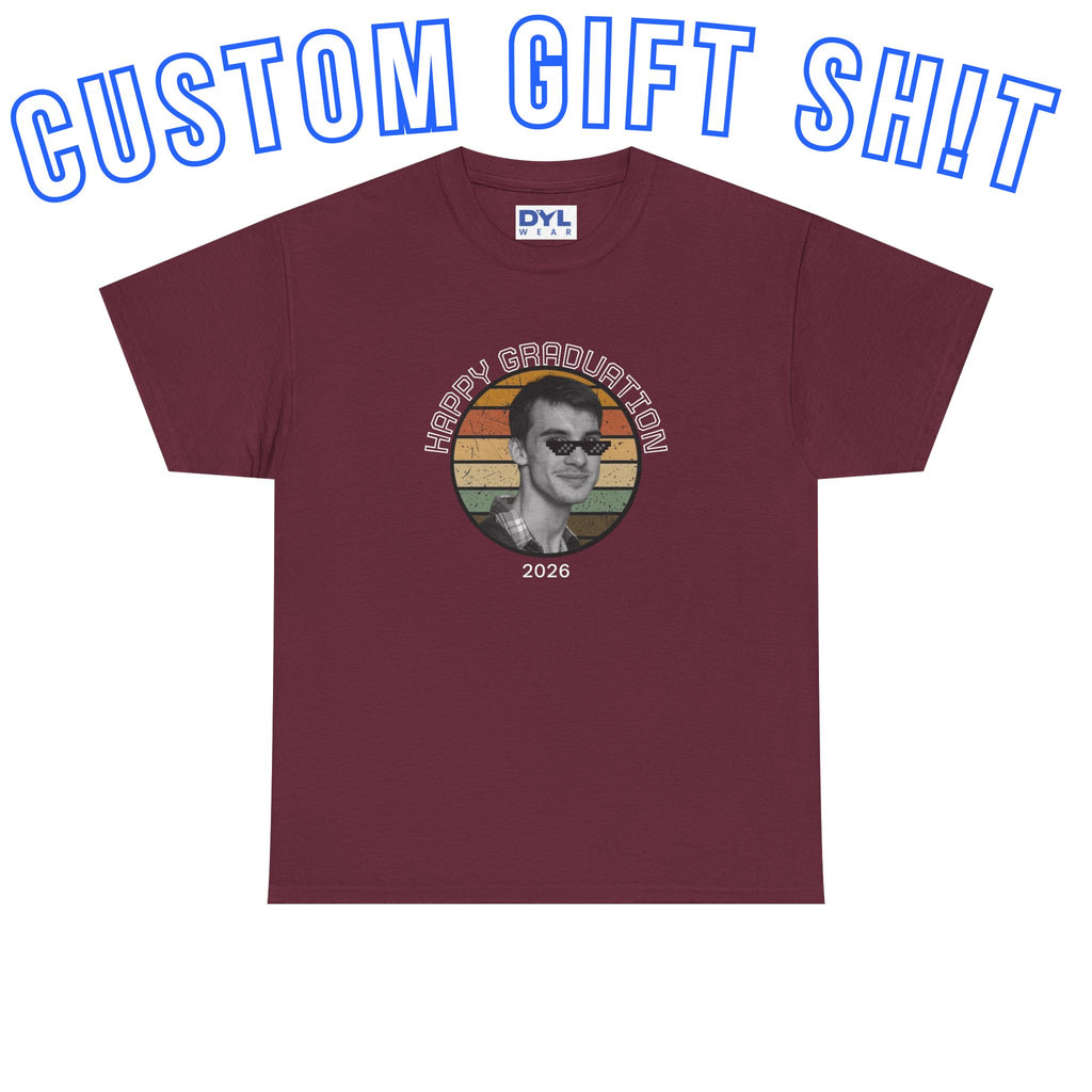 Custom gift Retro Sunset Portrait T‑Shirt #Customgift
