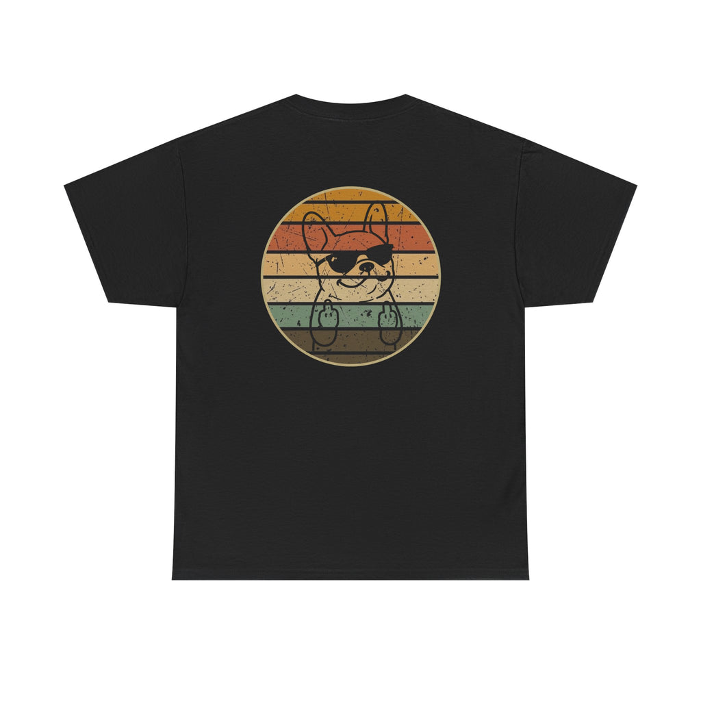 French Bulldog Retro Stripe T-Shirt