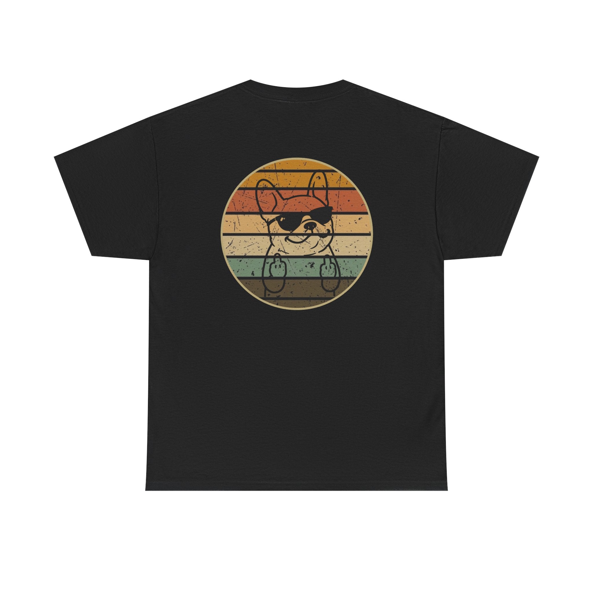 French Bulldog Retro Stripe T-Shirt