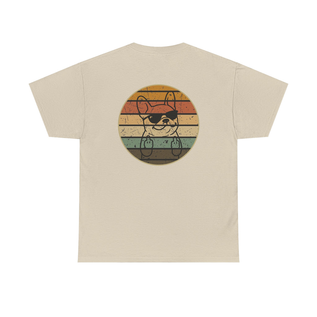 French Bulldog Retro Stripe T-Shirt
