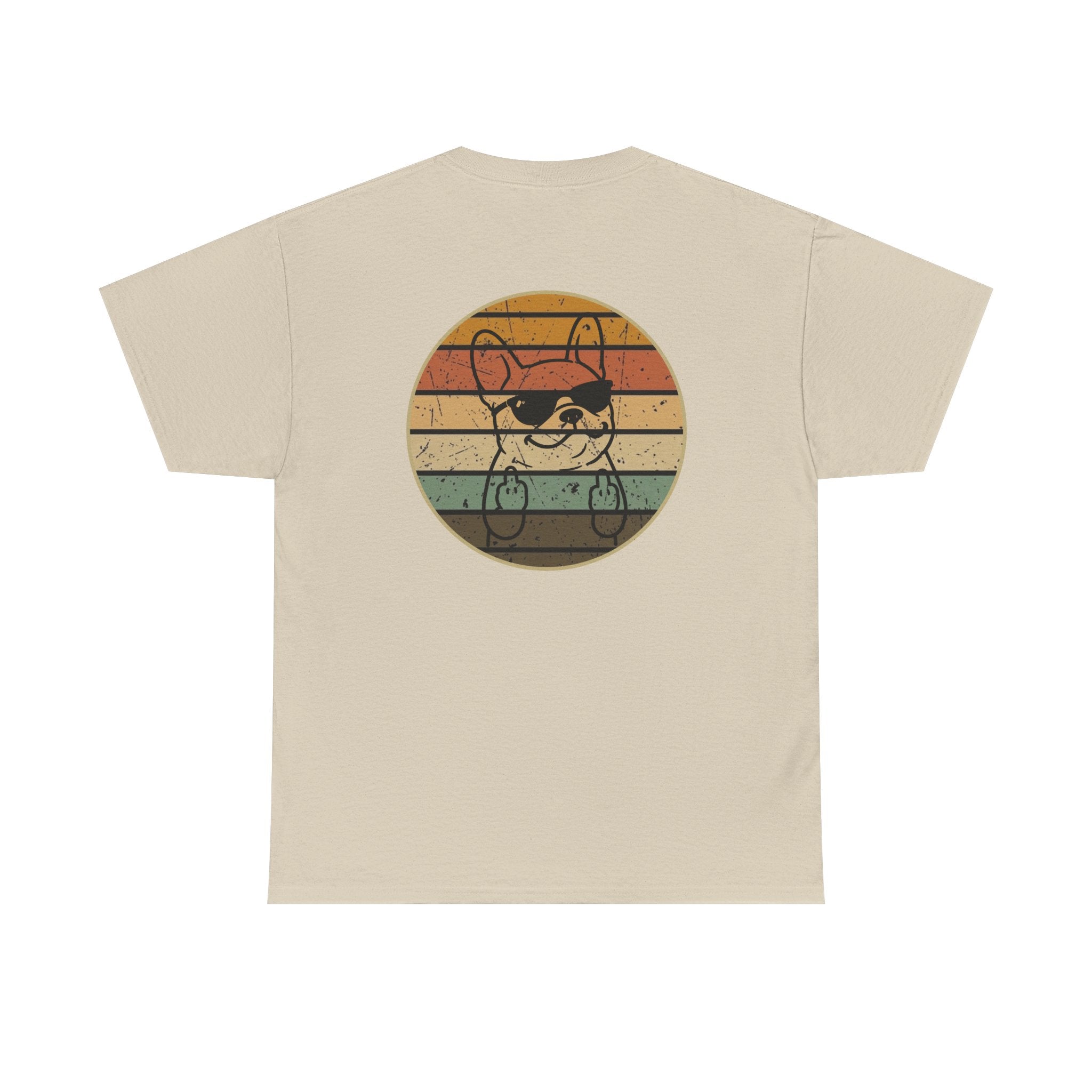 French Bulldog Retro Stripe T-Shirt