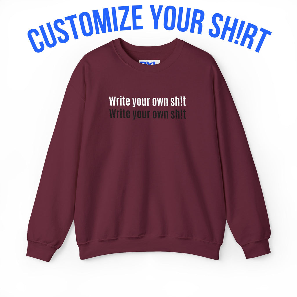 Custom sh!t Crewneck Sweatshirt Pullover