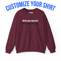 Custom sh!t Crewneck Sweatshirt Pullover