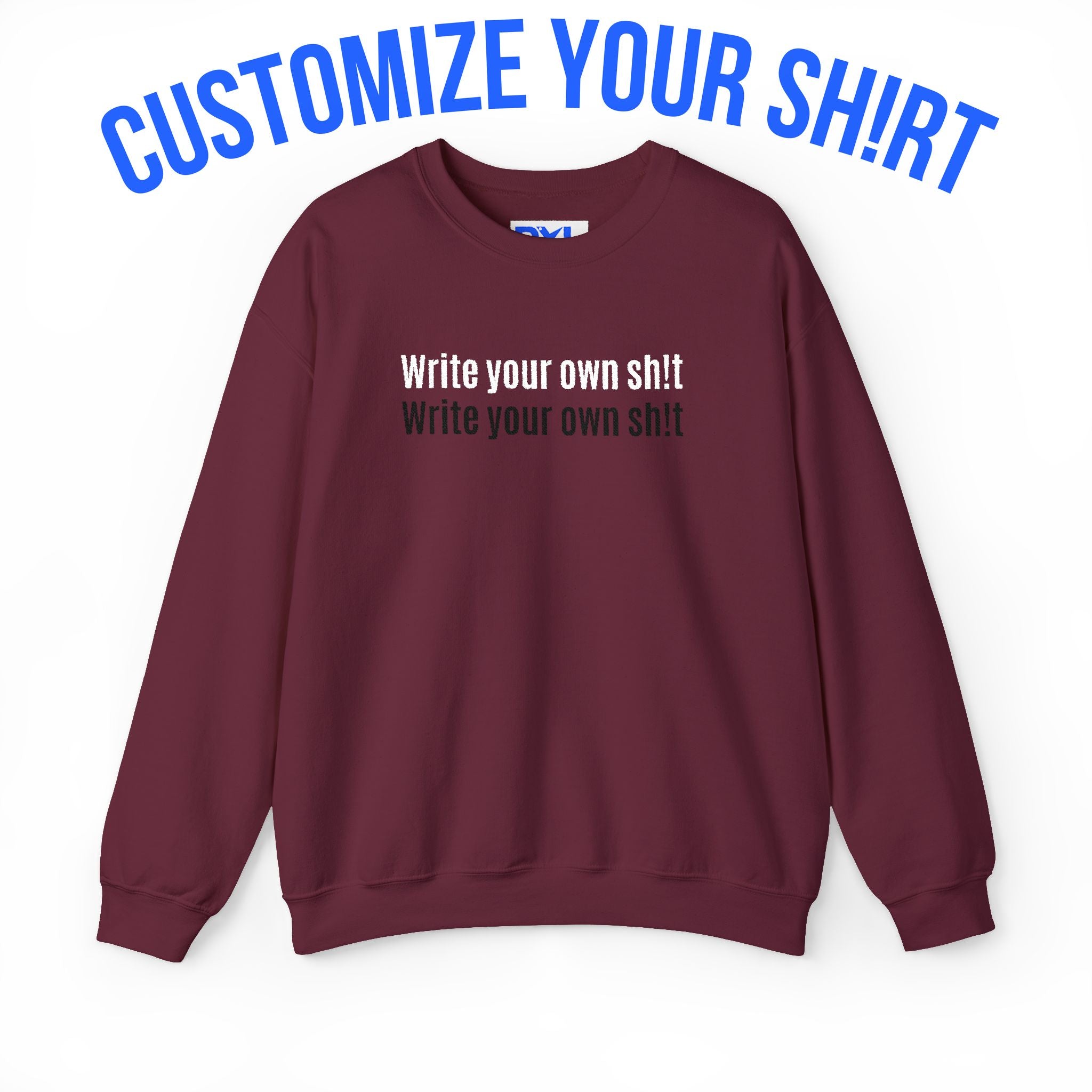 Custom sh!t Crewneck Sweatshirt Pullover