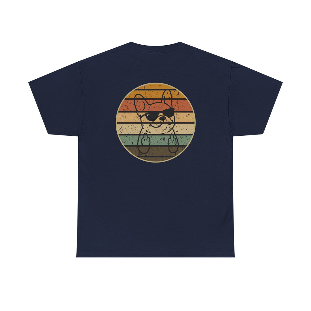 French Bulldog Retro Stripe T-Shirt