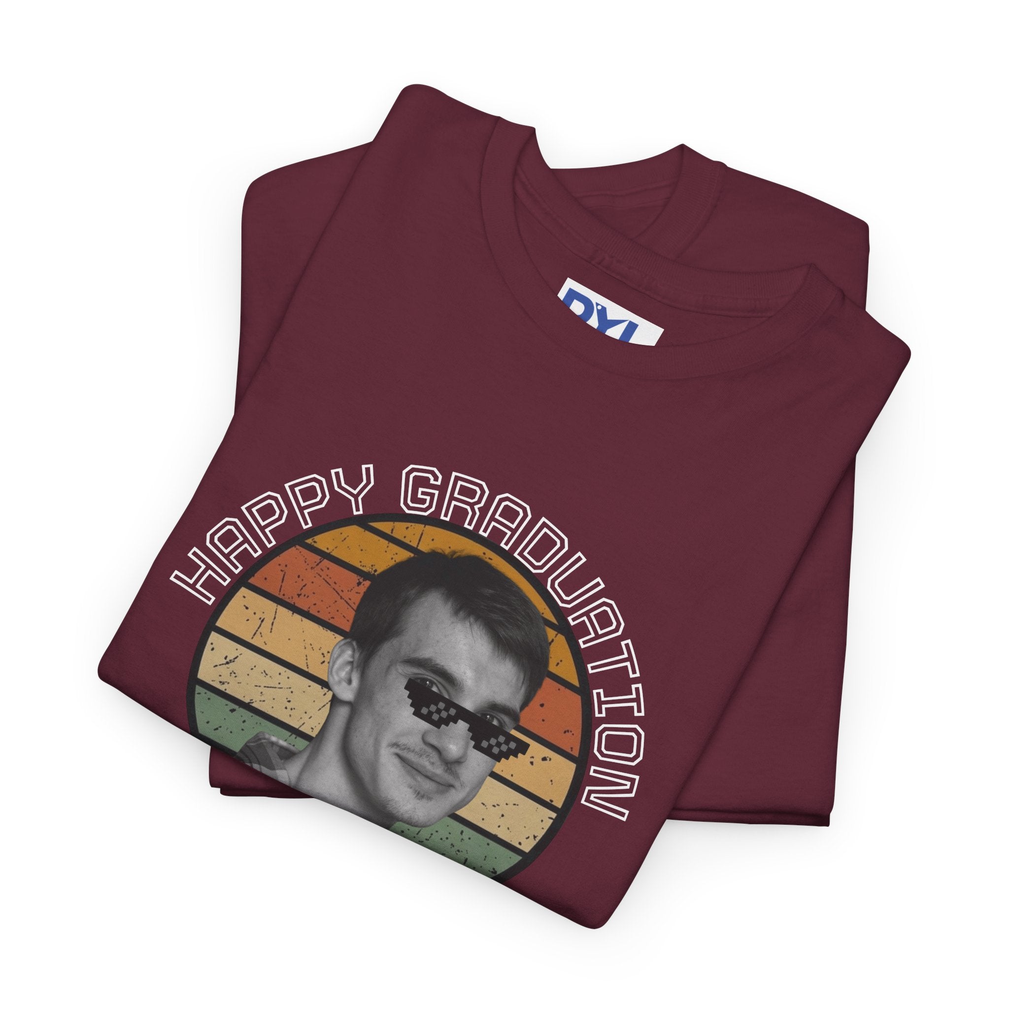 Custom gift Retro Sunset Portrait T‑Shirt #Customgift