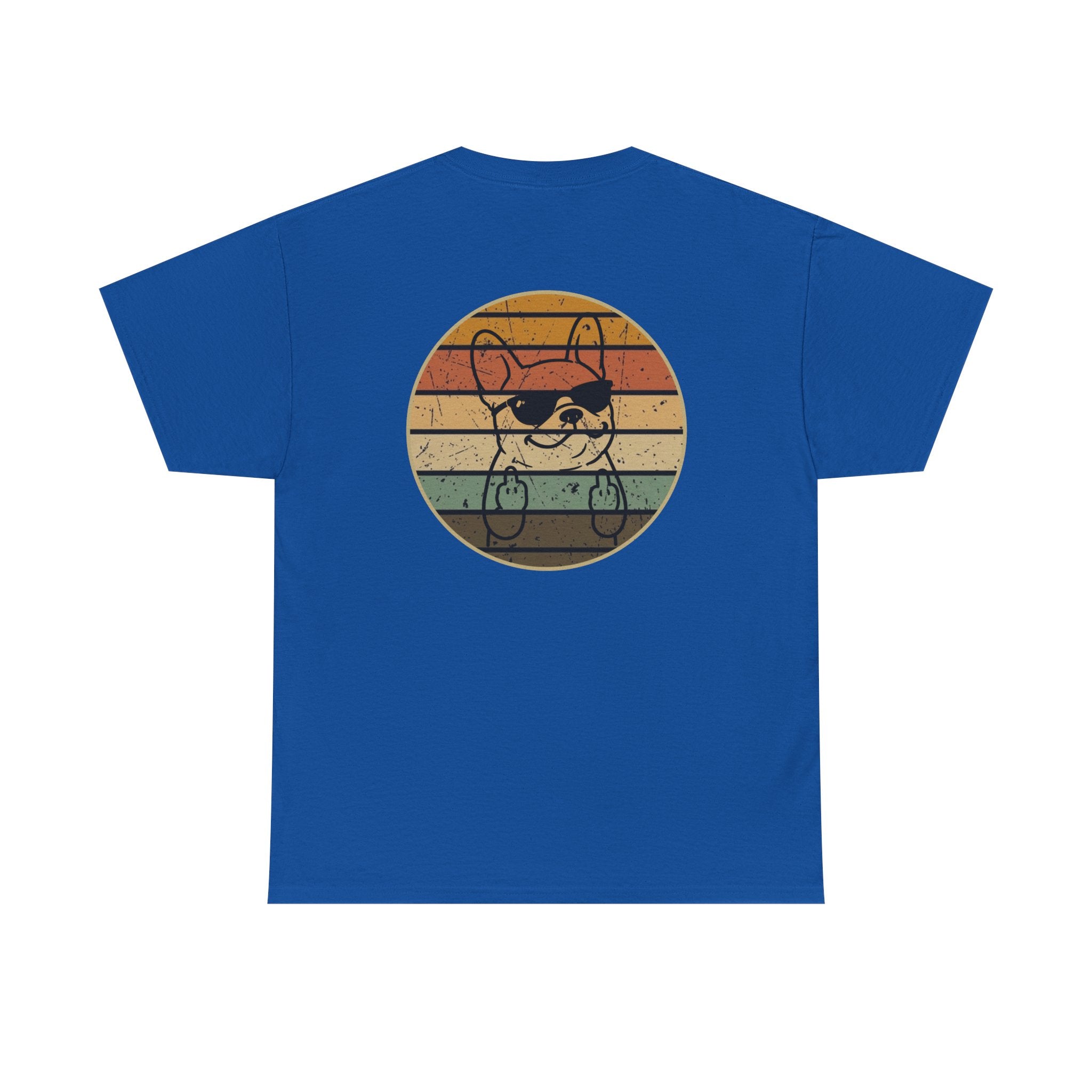 French Bulldog Retro Stripe T-Shirt