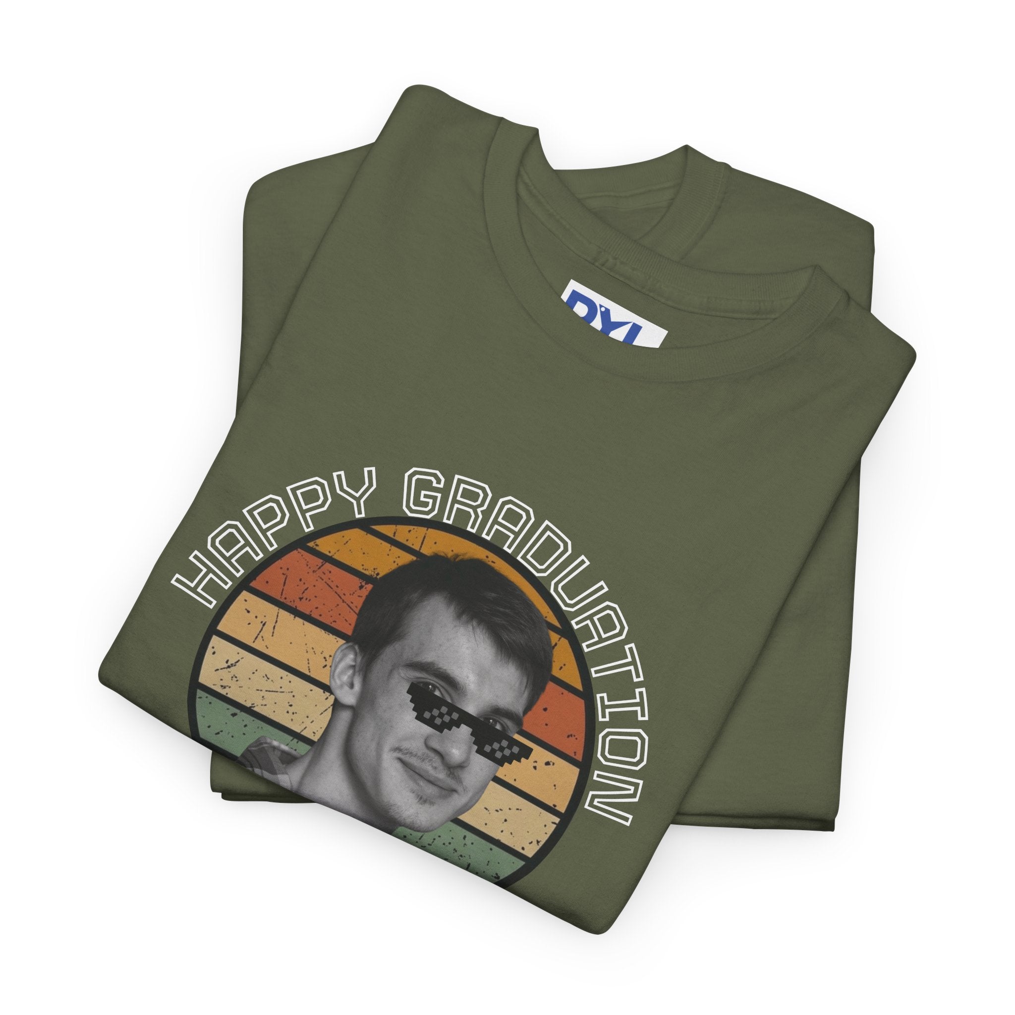 Custom gift Retro Sunset Portrait T‑Shirt #Customgift