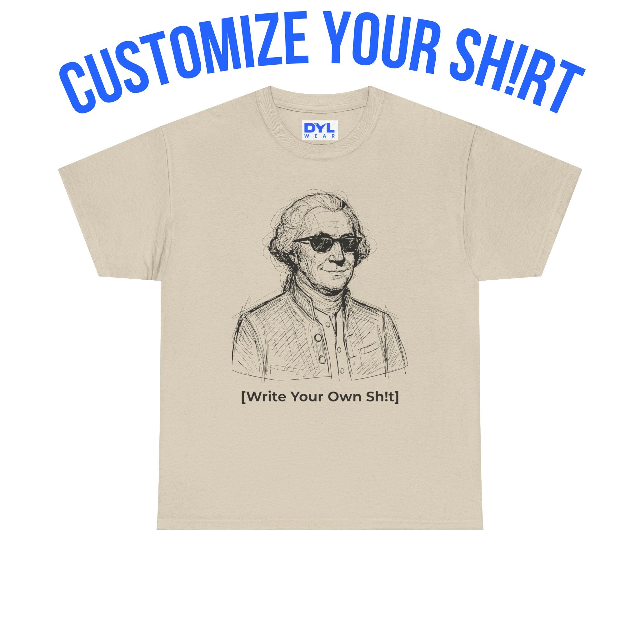 George Washington Custom Tee  by DYL.Wear