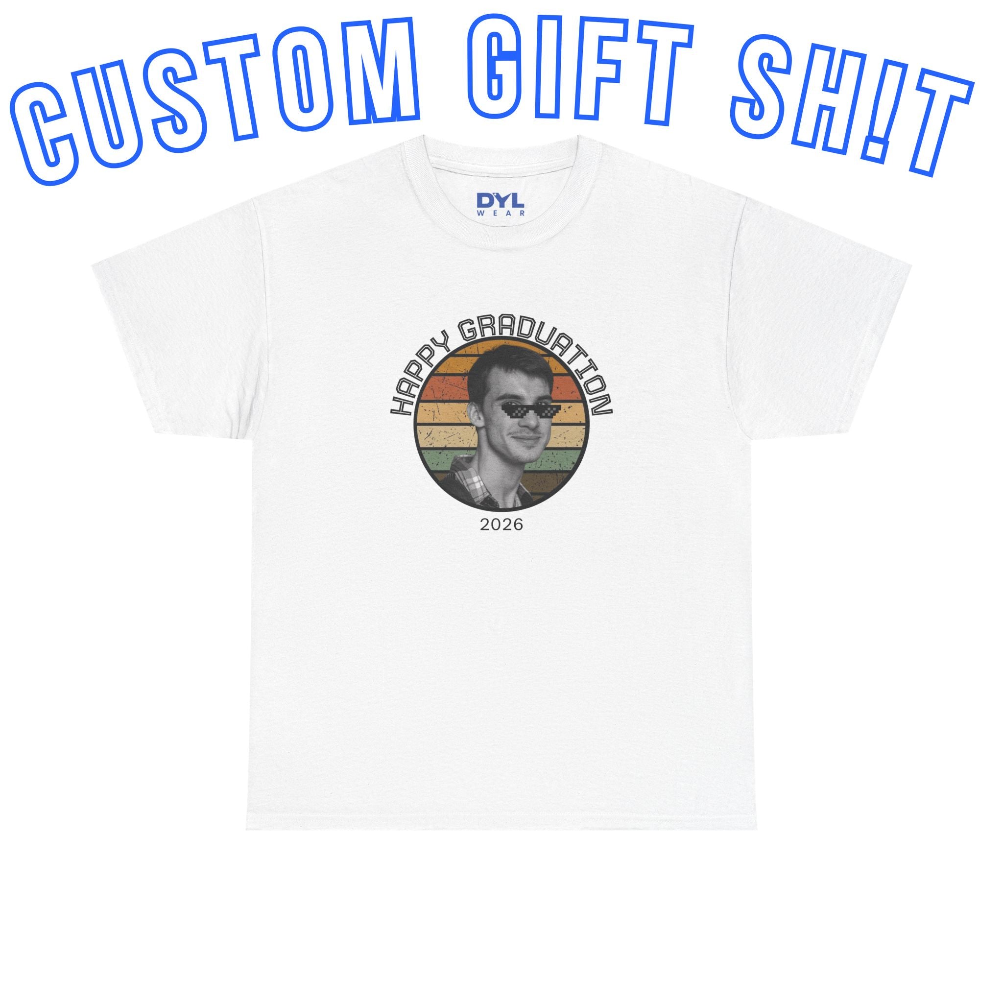 Custom gift Retro Sunset Portrait T‑Shirt #Customgift